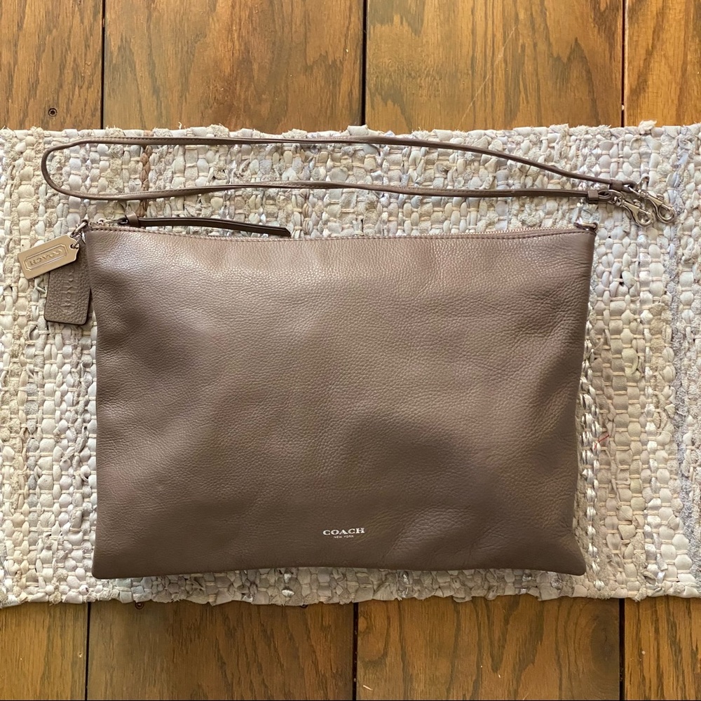 Coach leather pouch